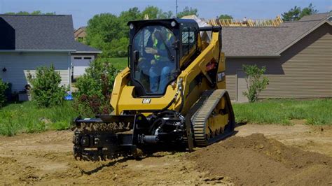 cat skid steer digging|cat skid steer trencher attachments.